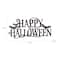 Glitzhome&#xAE; Black Metal Happy Halloween Wall Sign